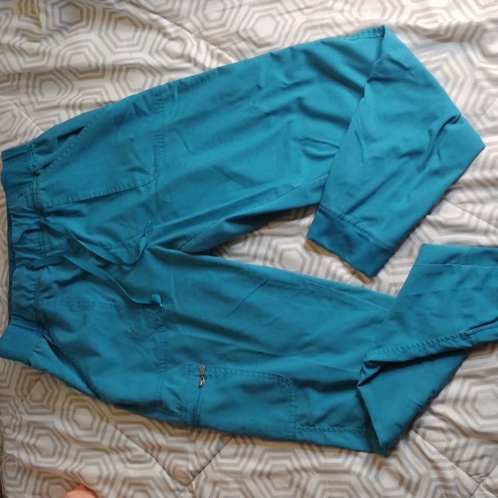 Adar Pro medical scrub pants sz L, teal color